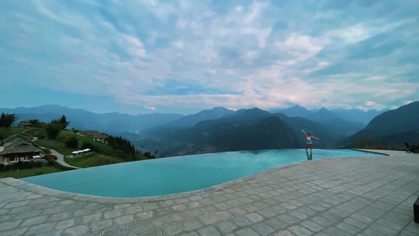 Pool with great views