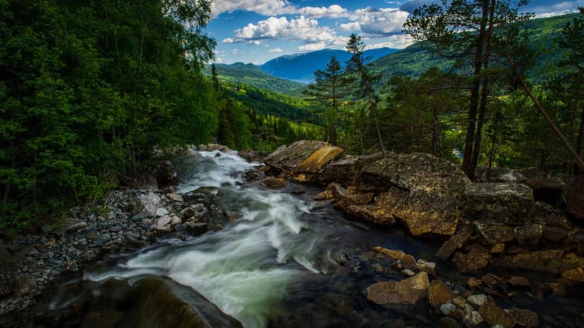 Enjoy rivers and waterfalls